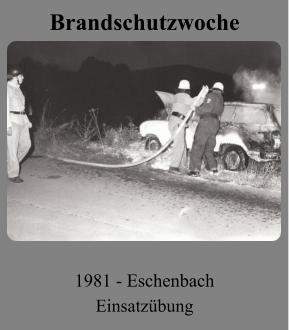 Brandschutzwoche 1981 - Eschenbach Einsatzübung