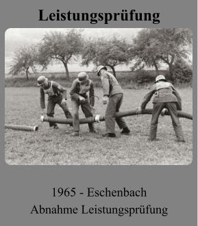 Leistungsprüfung 1965 - Eschenbach Abnahme Leistungsprüfung