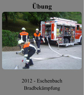 Übung 2012 - Eschenbach Bradbekämpfung