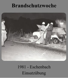 Brandschutzwoche 1981 - Eschenbach Einsatzübung